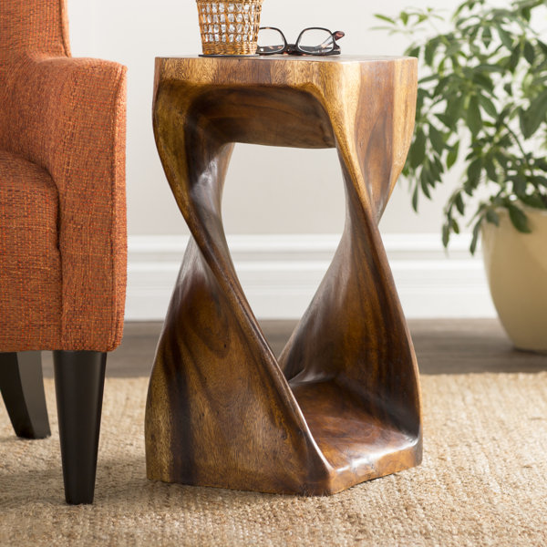 AllModern Tori Solid Wood Abstract End Table & Reviews Wayfair